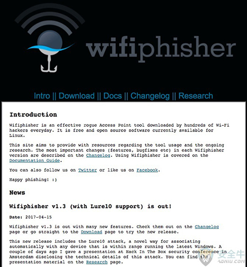  Wifiphisher-最好用的17个渗透测试工具