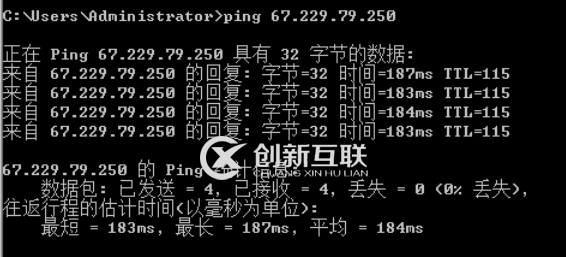 美国VPS云服务器Ping测试
