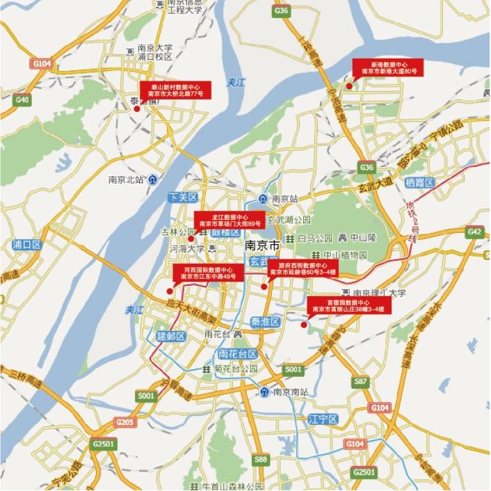 江苏南京电信六大IDC机房介绍以及分布图