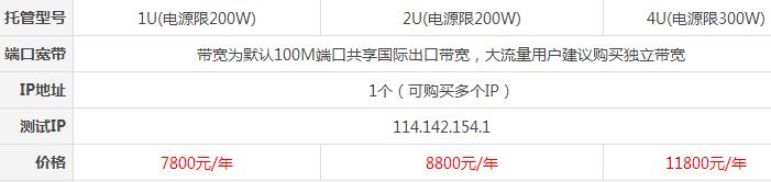 香港第一线机房托管价格
