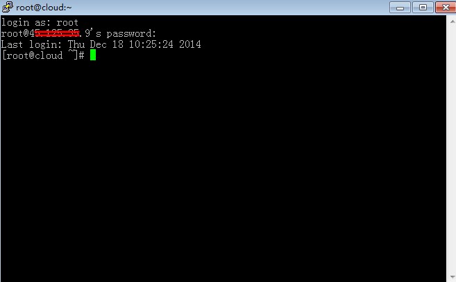 使用putty远程连接香港linux服务器步骤7